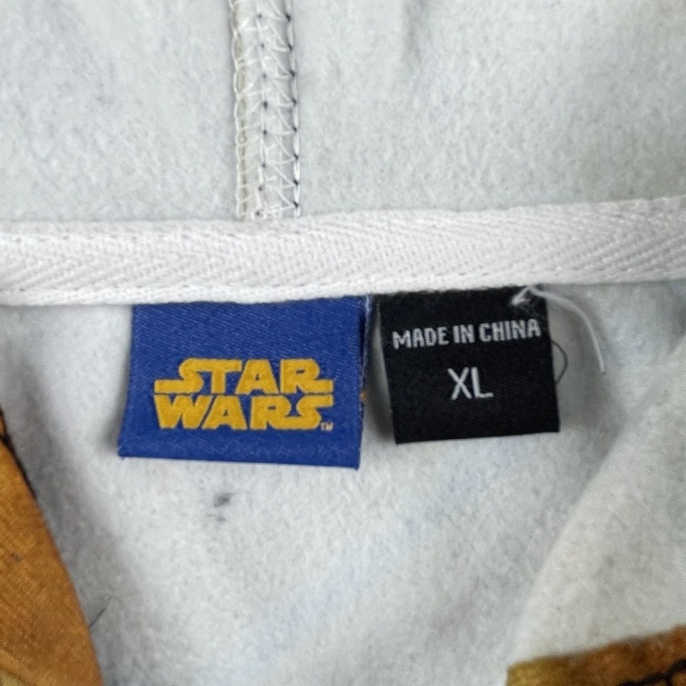 Star Wars Hoodie Mens XL Multicolor Darth Vader Stormtrooper All Over Print Zip - Picture 4 of 9